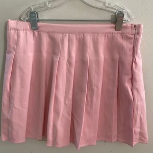 SHEIN baby pink pleated skirt